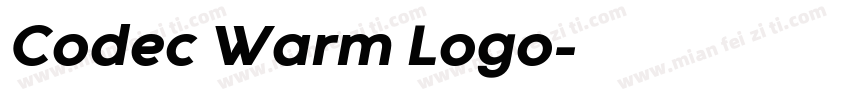 Codec Warm Logo字体转换